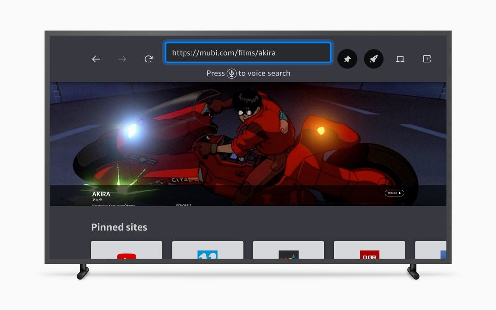 Firefox address bar overlay open and focused